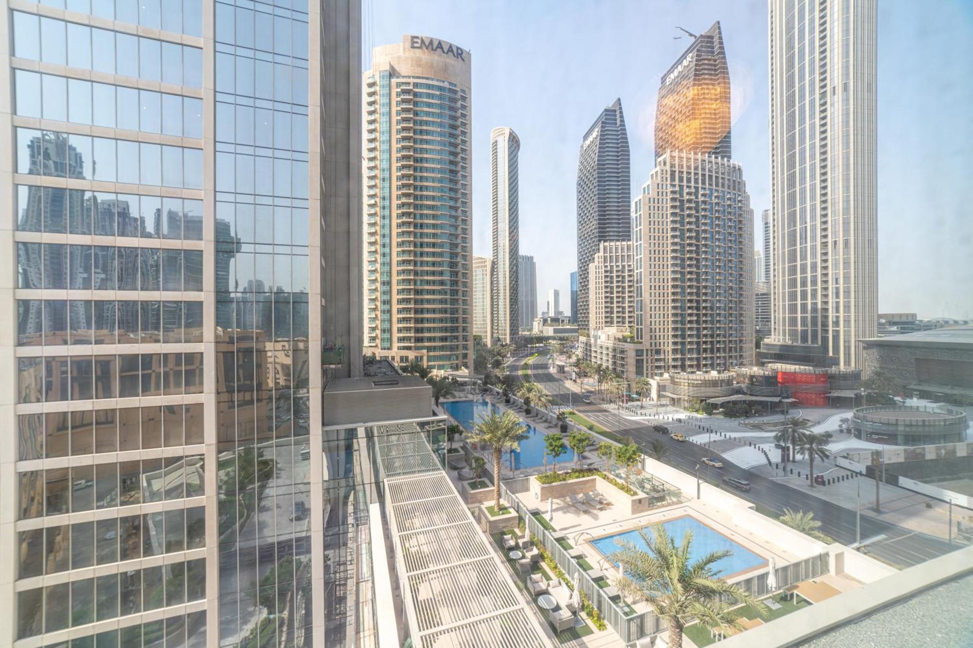 First Class 2Br With Full Dubai Boulevard View Exterior photo